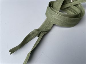 Usynlig /skjult lynlås fra YKK - 60 cm, oliven green